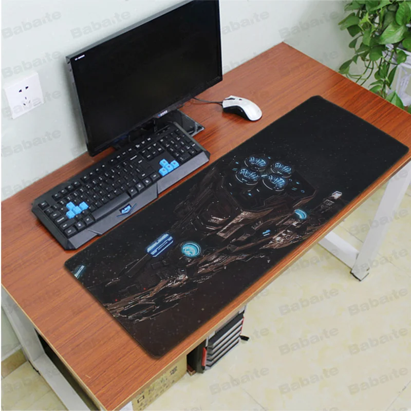 Babaite starcraft 2 Крылья Свободы офисные мыши геймер мягкий коврик для мыши Скорость/Управление версия большой игровой коврик для мыши - Цвет: Lock Edge 40X90cm