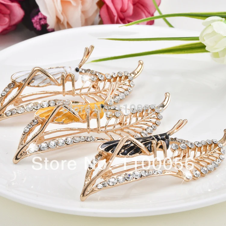 Бесплатная доставка 2019 модные золотые броши насекомое милые кристаллы Броши