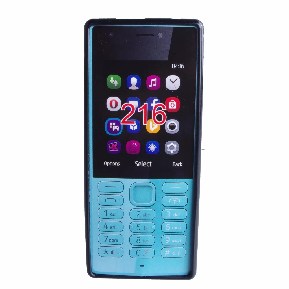 Чехлы для Nokia 216 мягкий ТПУ матовый гелевый Чехол телефона чехол Lumia защитный