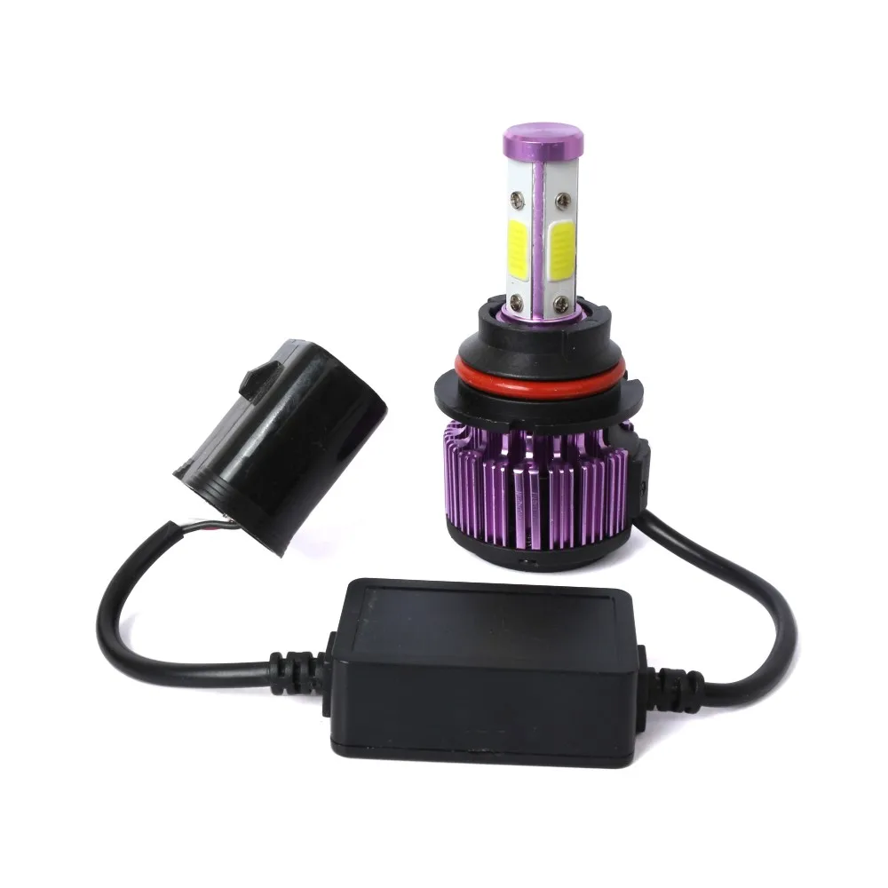 Aslent Новый 4 стороны люмен 100W 10000LM H4 H7 авто светодиодный H11 9005 9006 H13 9004 9007 9012 лампы для