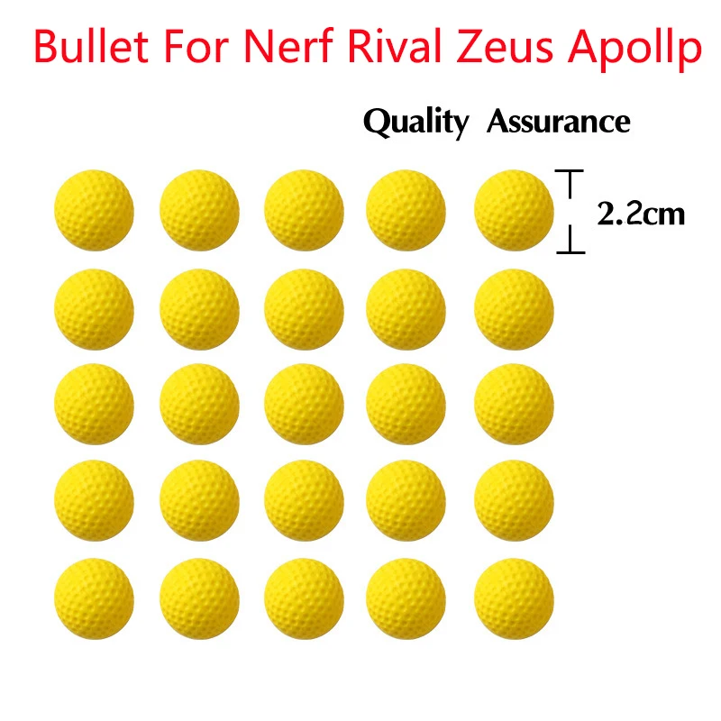 100 шт шариковые пули для Rival Zeus Apollo Nerf игрушка мячик пистолета дротика пистолет|ball