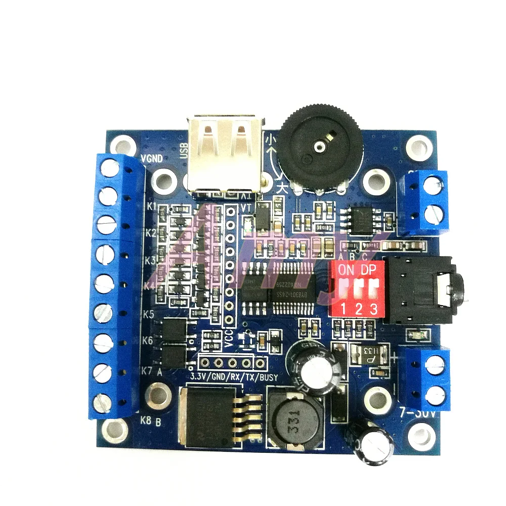 12V/24V голосовой модуль MP3 воспроизведение аудио звуковой трансляции USB копию BY