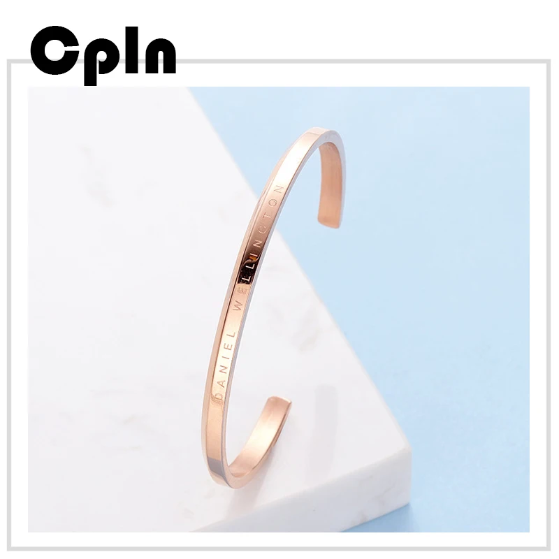 Cpln 2019 новый тренд креативный титановая сталь Розовое золото Открытый браслет для