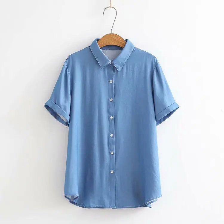 2019 Летние повседневные блузки размера плюс женская одежда модная новая строгая