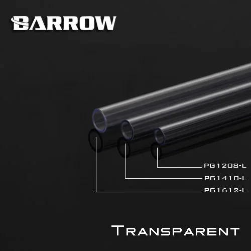 Barrow PG1612 / PG1410 PG1208 500 мм PETG Твердые трубки высокого качества светопропускание 12x8 14x10