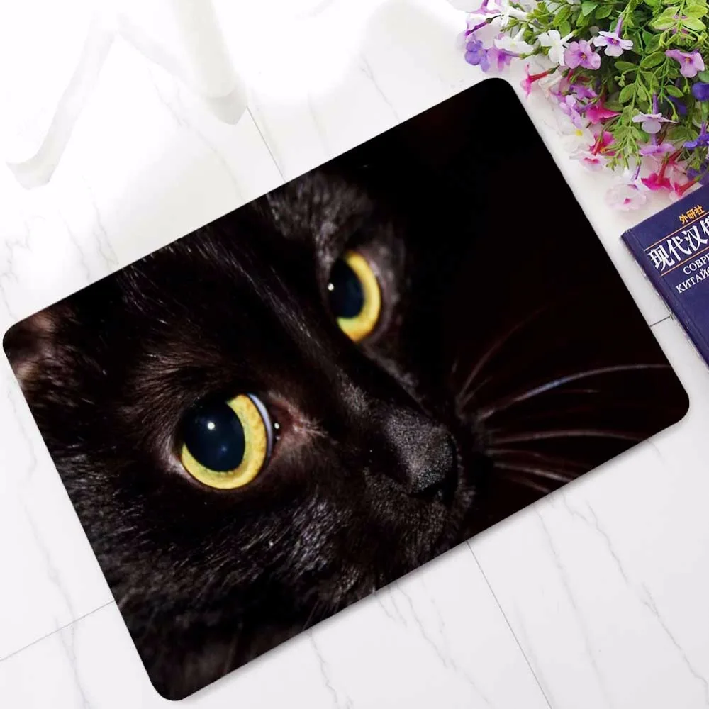 CAMMITEVER молящийся Кот Волк коврик резиновый Добро пожаловать на порог бегун Крытый