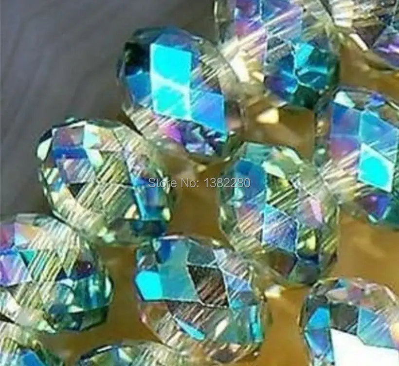 

! - Multicolor Crystal chalcedony Loose Beads 6x8MM 360pcs JT5062