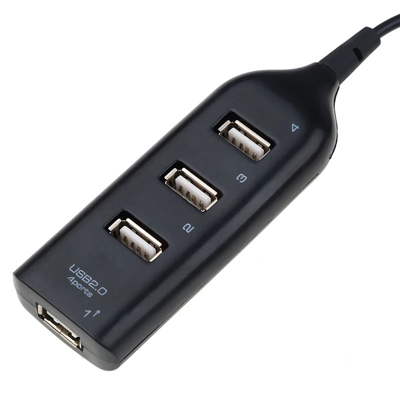 USB 2 0 4 портовый usb хаб Сплиттер Kebidu адаптер концентратор высокоскоростной мини
