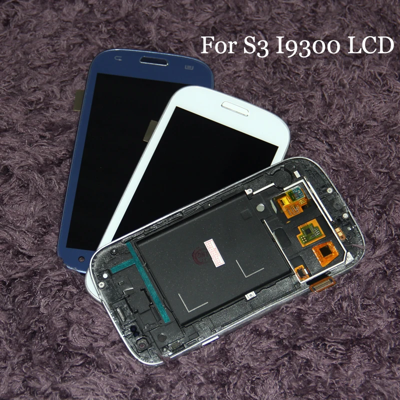 Замена ЖК дисплея для Samsung Galaxy SIII S3 i9300 дисплей сенсорный экран дигитайзер сборка