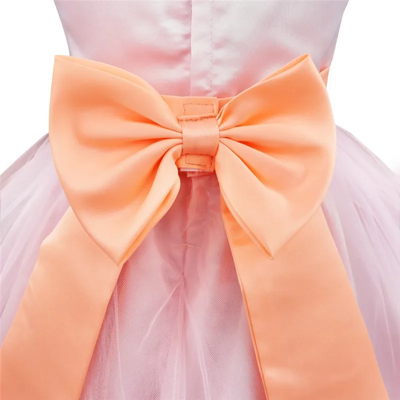 Детское платье для девочек с цветочными лепестками Малышка-подружка невесты