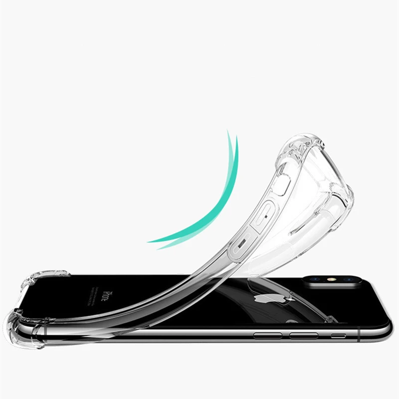 Прозрачный ударопрочный чехол с полной защитой для iPhone 7 PLus 11 Pro Max 8 XR Xs телефона 1 0
