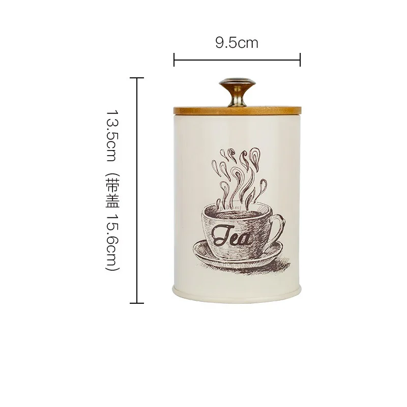 A Ted 3Pcs/Set Storage jars kitchen seasoning jars tea cans candy jars Tea Coffee Sugar Square Box Case Home Decor Storage Tanks - Цвет: A Ted
