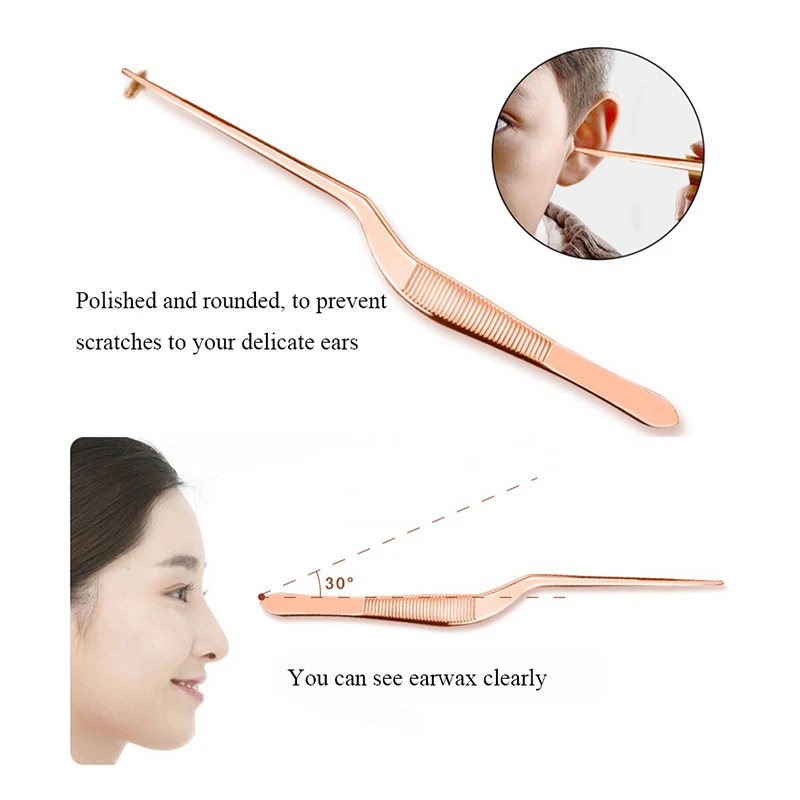 Очиститель ушного воска из нержавеющей стали со светодиодной подсветкой 7