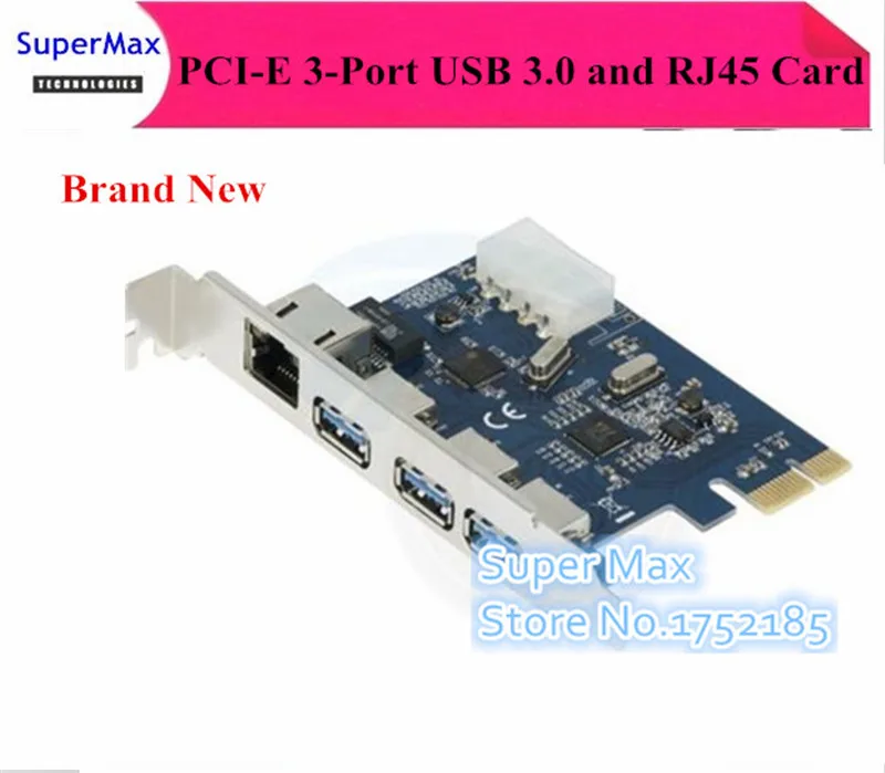 

Сетевая карта Aneew Pci-e на 3 порта USB 3,0 Rj45, Gigabit Ethernet, расширенная карта для настольного ПК, PCI Express, 1000 Мбит/с, адаптер Lan