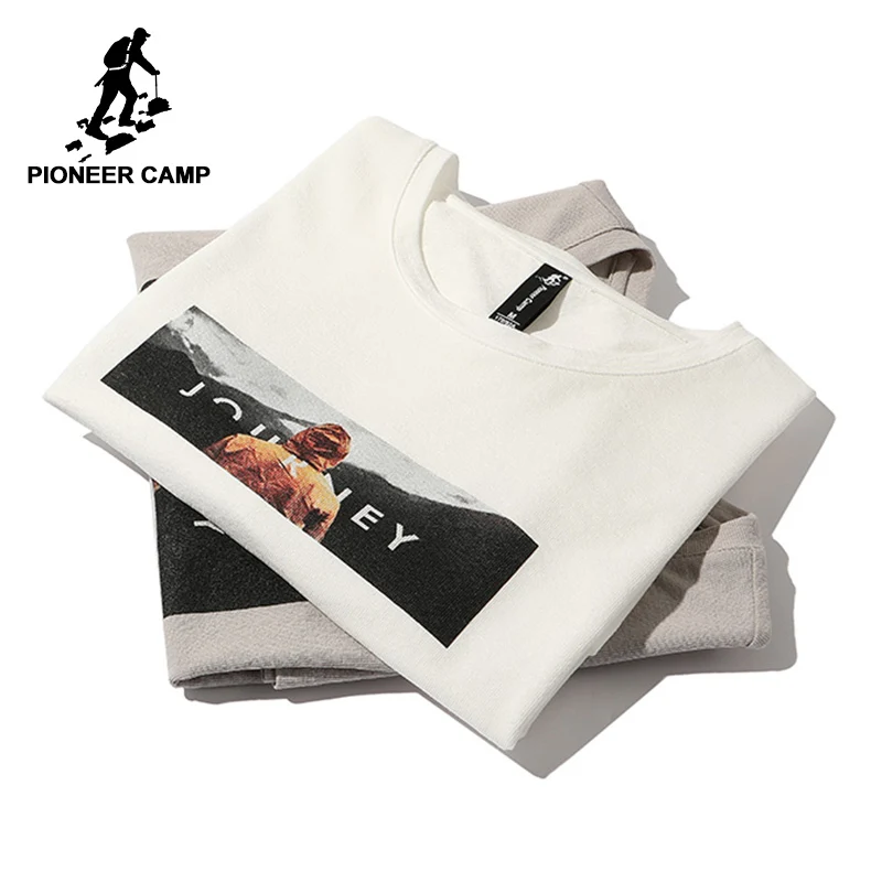 Мужская футболка с короткими рукавами Pioneer camp Повседневная дышащая хлопковая