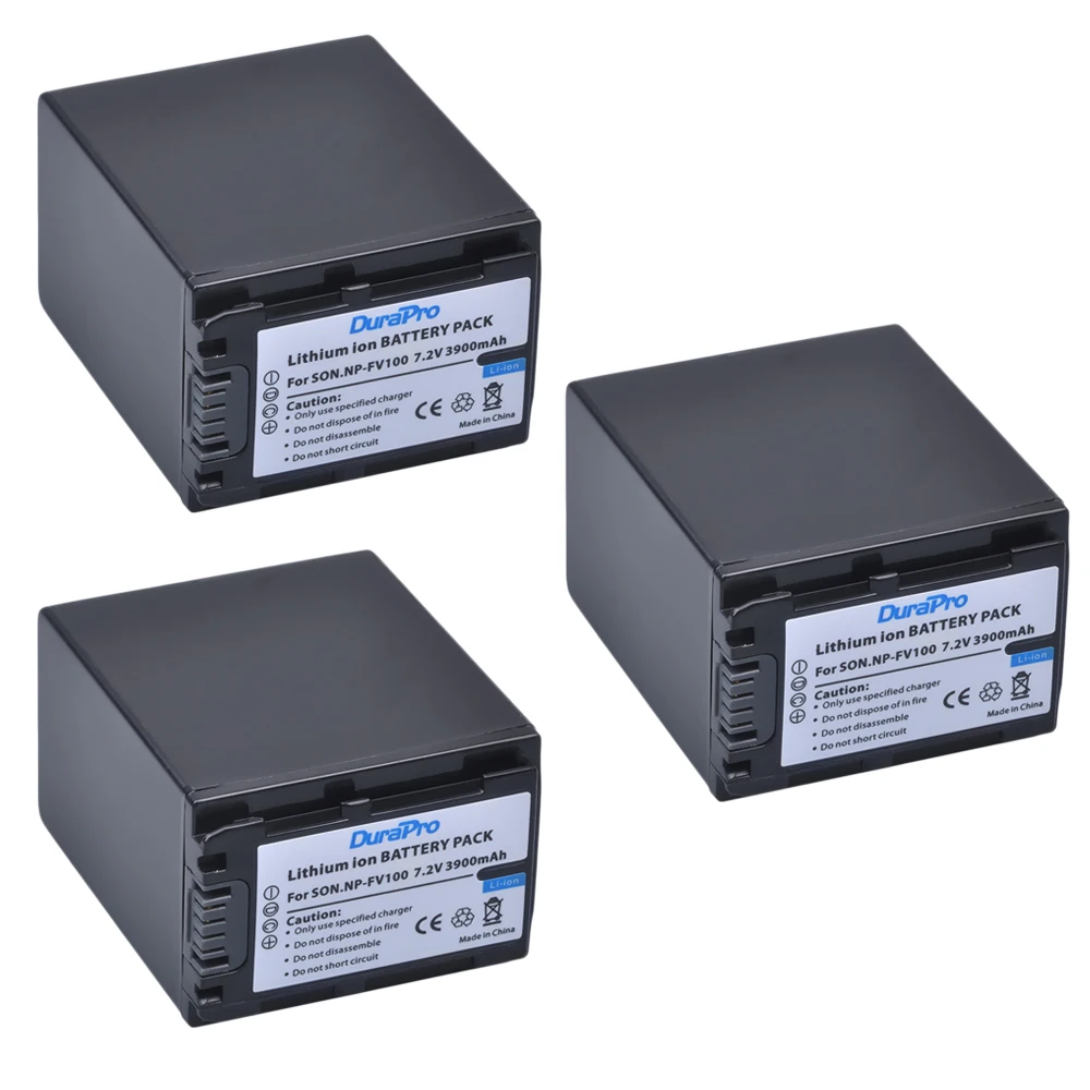 

3900mAh NP-FV100 NPFV100 Bateria NP FV100 Battery for Sony SR10E SR11E SR12E SR42E SR45 Digital Camera Camcorder