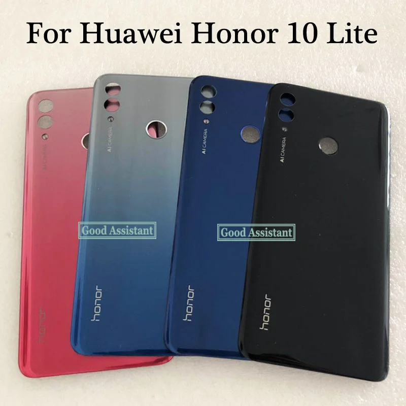 Для huawei Honor 10 Lite HRY-LX2 HRY-L22 HRY-LX1 HRY-L21 HRY-AL00 HRY-TL00 задняя Батарея крышка дверца батарейного Корпус чехол сзади Стекло запчасти