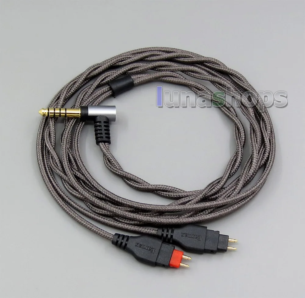 4 мм тканевый сбалансированный кабель для наушников Sennheiser HD580 HD600 HD650 HDxxx HD660S HD58x HD6xx