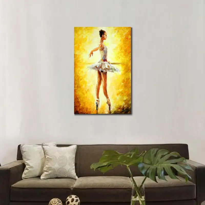 Женские современные картины с палитрой ножей портретное искусство масло на