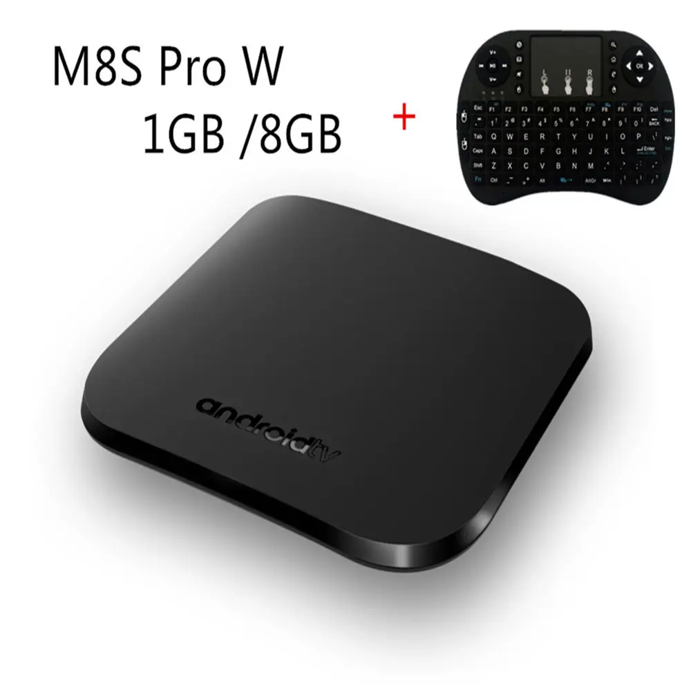 M8S BOX and keybord IP tv подписка пожизненная бесплатно M8S плюс Android tv Box Франция, Италия 2900 Бесплатные IPTV каналы m3u Европа арабский смарт-приставка - Цвет: M8S BOX and keybord
