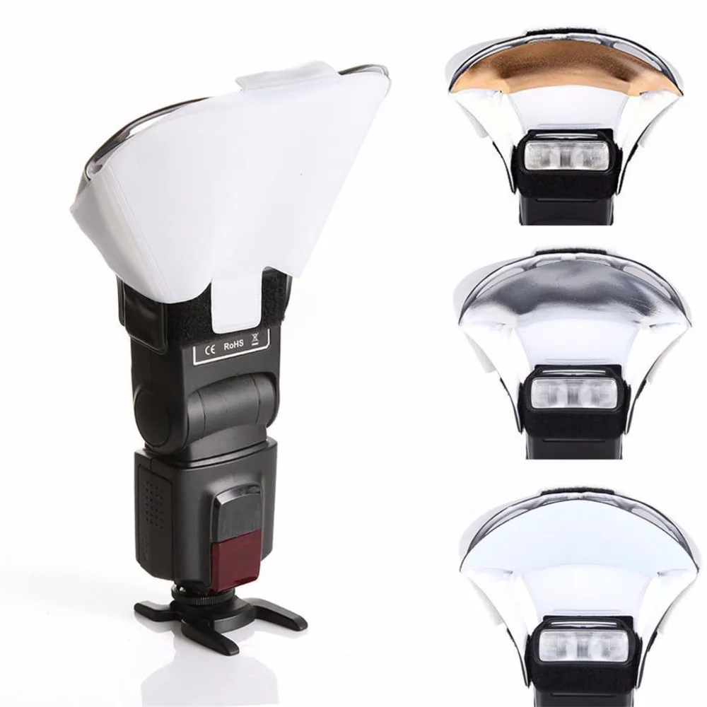 Универсальный Рассеиватель вспышки Speedlight/софтбокс сотовая сетка и трехцветный