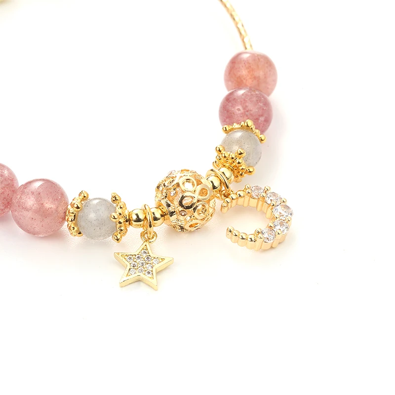 Модные новые бриллиантовые браслеты из 8 мм бусин высококачественные