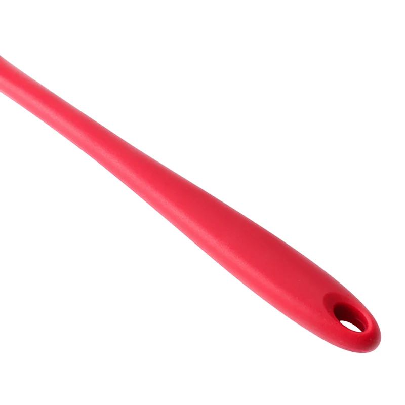 Силиконовая щелевая лопатка-ложка для варки с длинной ручкой и дуршлагом в