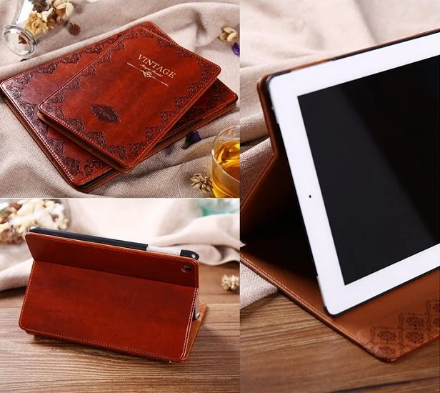 Solque из искусственной кожи Флип Smart Cover для iPad Mini 3 Mini3 7 9 планшет чехол Ретро Винтаж