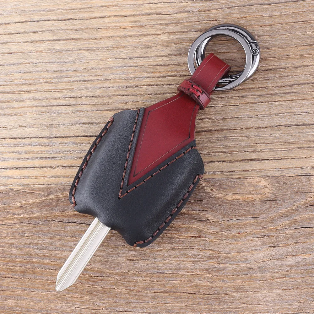 DANDKEY Натуральная кожа Защитный чехол для ключей 2 кнопки Peugeot Partner Expert Boxer |