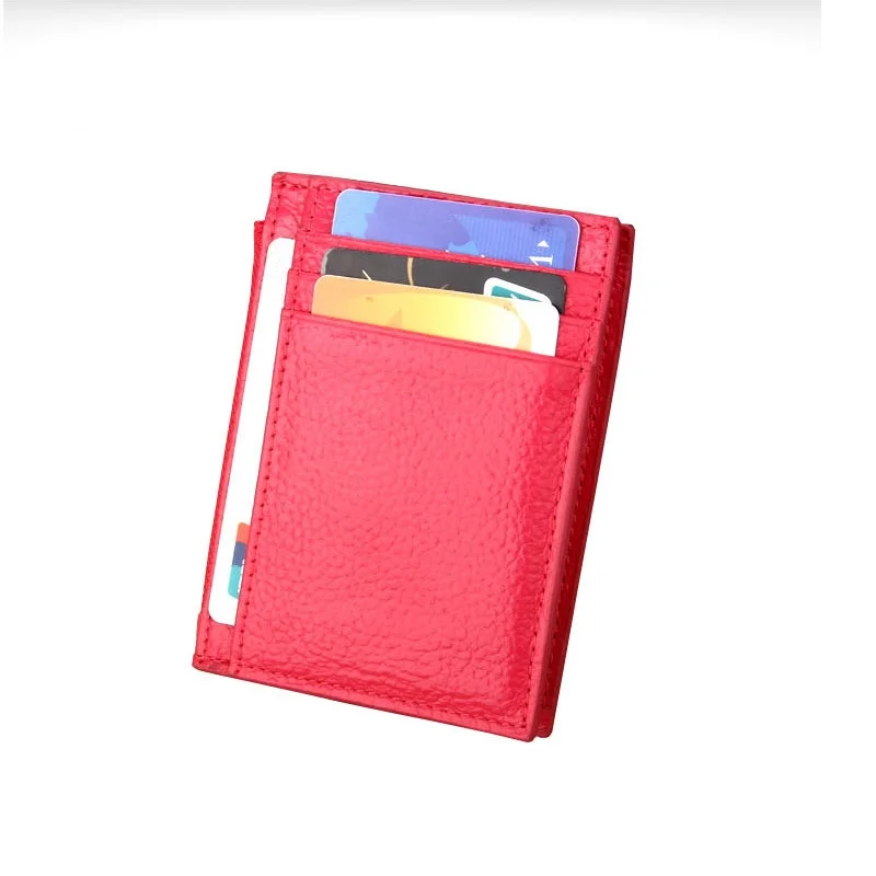 2019 Wallet Business Card Holder bank cardholder leather cow pickup package bus card holder Slim multi-card-bit pack bag | Багаж и сумки