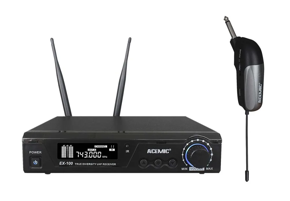 ACEMIC EX 100/GT 1/GT 2 UHF беспроводной инструмент Mcirophone 100 м электрическая гитара Микрофон