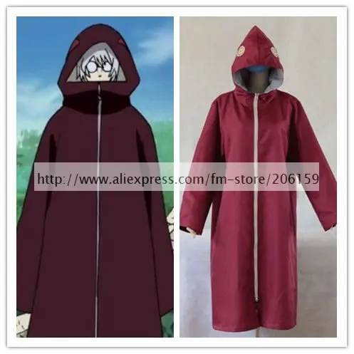 Наруто Shippuden Akatsuki халат новая версия якуши Кабуто плащ для мужчин Косплей Костюм