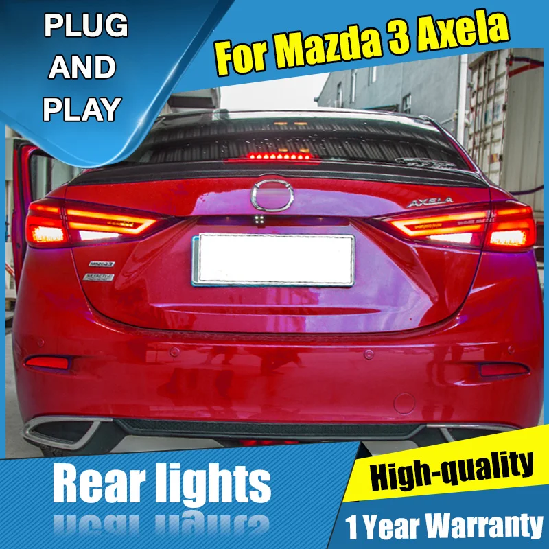 4 шт. стайлинга автомобилей для Mazda 3 хвост светильник s 2014 2018 светодиодный задний
