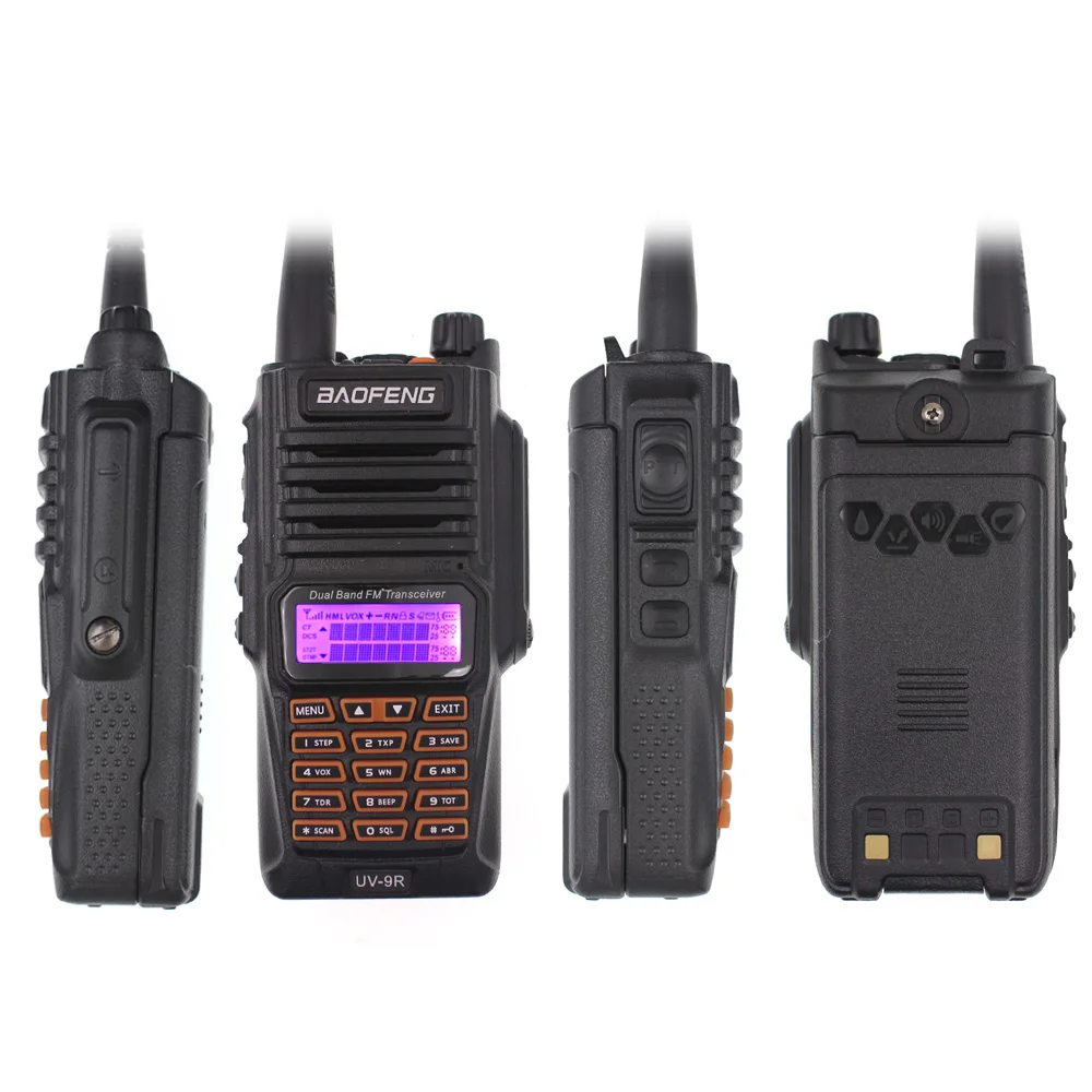Baofeng UV 9R рация 2200 мАч IP67 Водонепроницаемый 136 174/400 520 МГц двухдиапазонный двойной