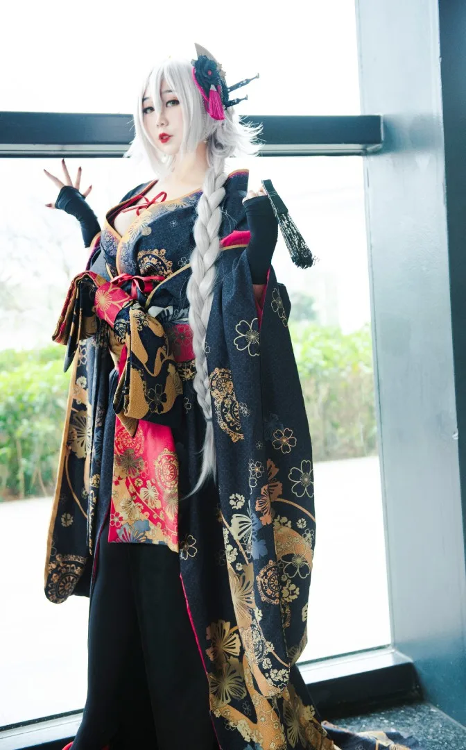 Альтер из новеллы Fate/большой заказ косплей fgo Joan of Arc Alter Косплей Костюм Кимоно ойран Косплей Костюм подарок на Хэллоуин индивидуальный заказ