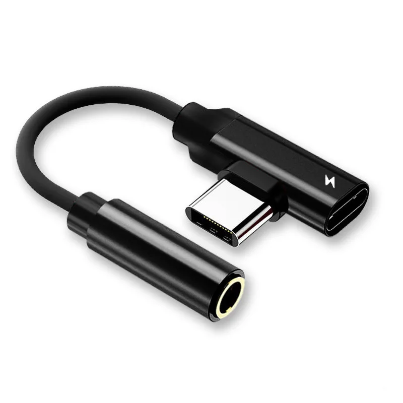 Кабель-адаптер для наушников с разъемом usb type-C и разъемом 3,5 мм, аудиоразъем AUX для Xiaomi huawei P20 type-C, шнур для быстрой зарядки