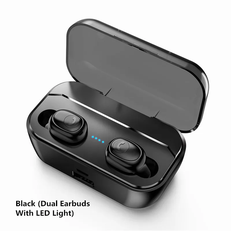 Black ears lightning G6S двойной bluetooth 5,0 TWS светодиодный наушник с цифровым дисплеем IPX7 глубокая Водонепроницаемая бинауральная гарнитура с зарядным устройством 3500 мАч - Цвет: Black ears lightning