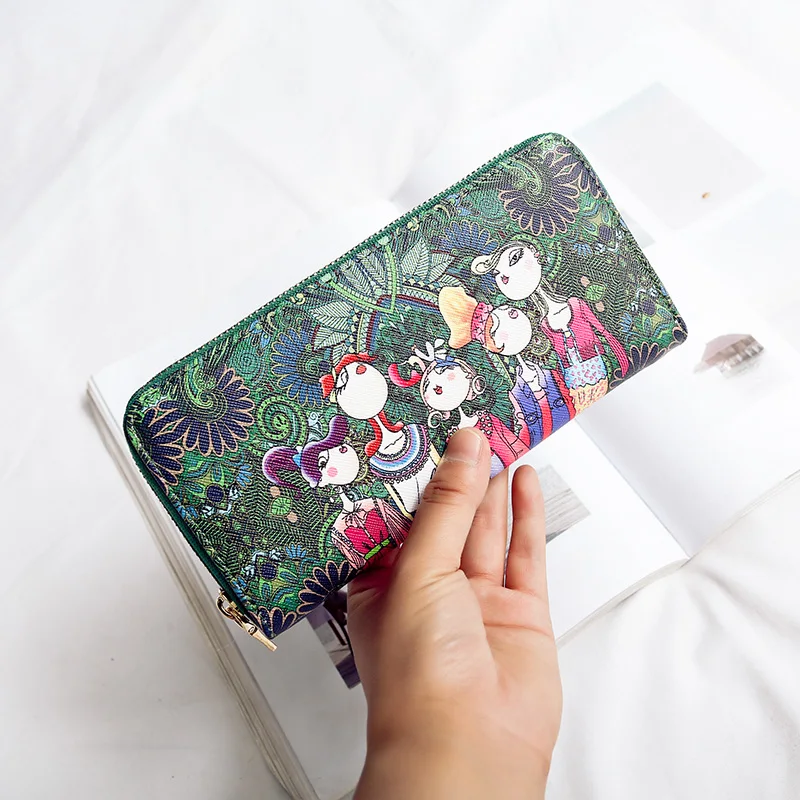 Женский кошелек для монет из искусственной кожи большие вместительные кошельки