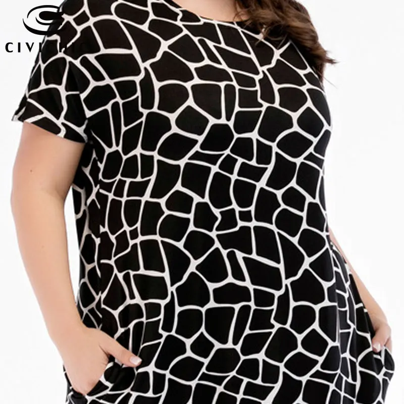 CIVI шикарное асимметричное Летнее Длинное платье в клетку с принтом Jurken большие