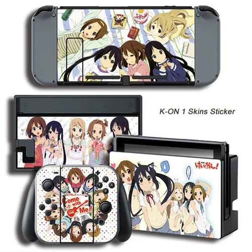 Виниловая Защитная Наклейка для кожи для K-ON, наклейка для nintendo Switch NS консоли+ контроллер+ подставка держатель - Цвет: K-ON 1Skins Sticker