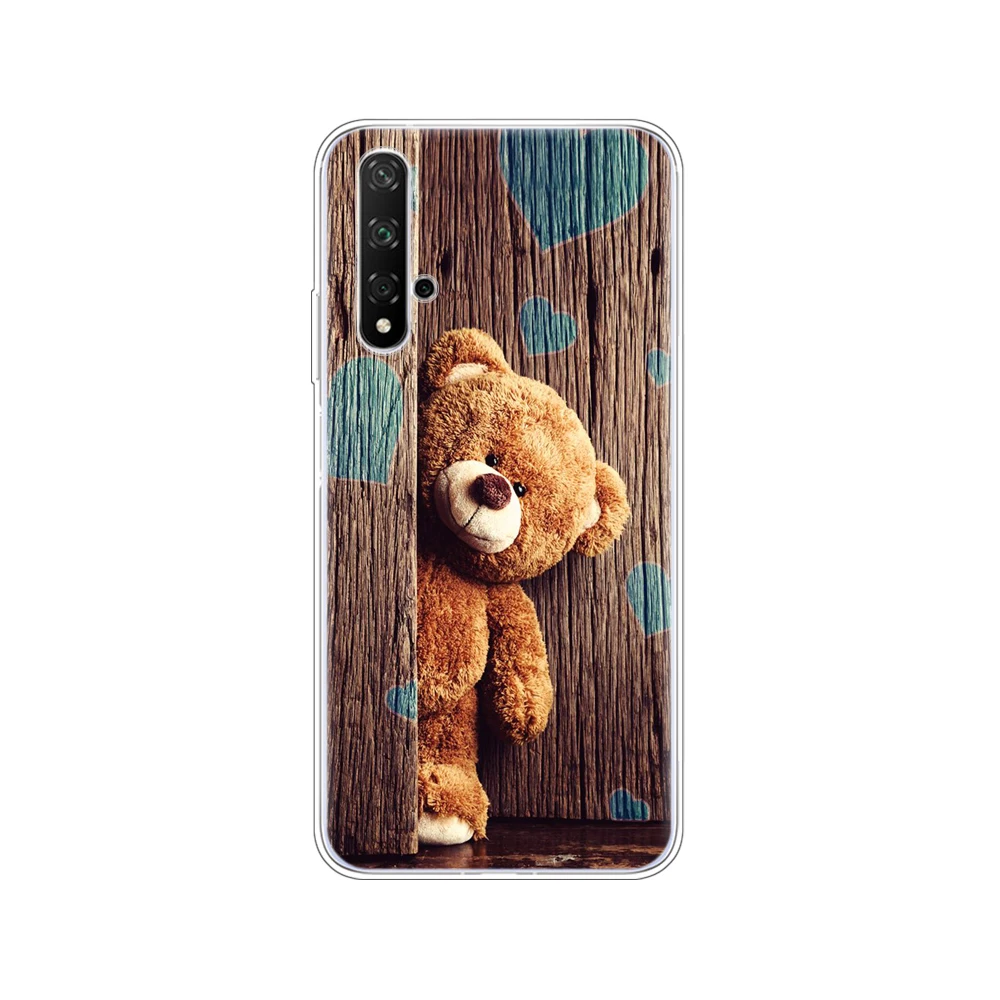 80062 Чехол для Honor 20, силиконовый чехол на заднюю панель, чехол для телефона Huawei Honor 20 Pro Lite Honor20, YAL-L21, YAL-L41, роскошный мультяшный рисунок - Цвет: 80062