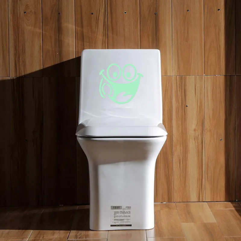 Наклейки с дизайном Улыбка WC для декора стен светятся в темноте наклейки ванной