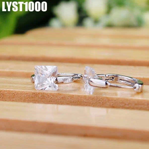 LYST1000 Jewelry Оптовая 925 стерлингов Серебряные серьги для Для женщин фиолетовый