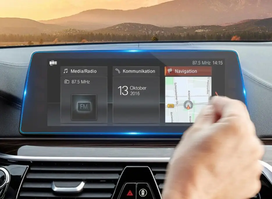 Защитная пленка на экран из закаленного стекла для автомобиля GPS мультимедиа ЖК