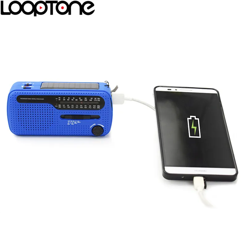 LoopTone FM/AM/SW приемник Портативный стерео радио для чрезвычайная ситуация вне дома