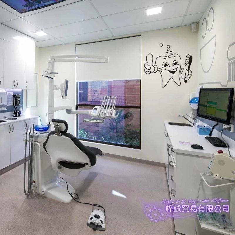 Настенная Наклейка для стоматологической клиники виниловый постер настенные