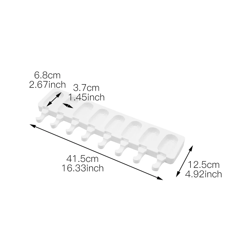 Силиконовые 8 отверстий формы для льда торт украшения выпечки мороженого форма