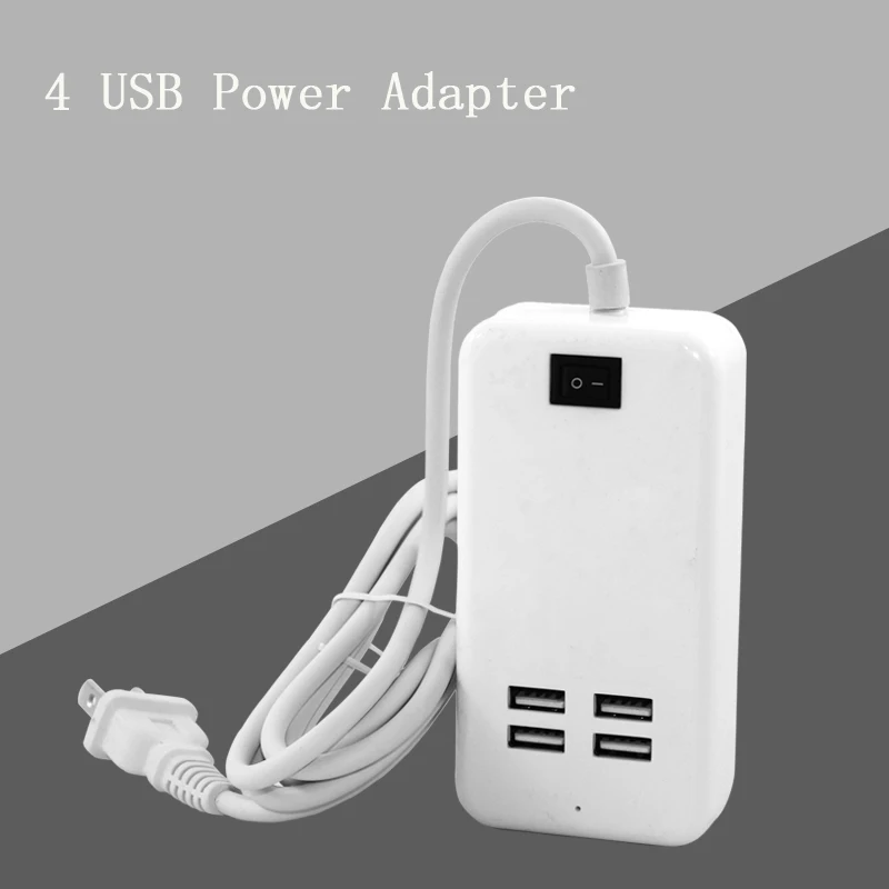 Универсальное быстрое зарядное устройство с 4 портами USB адаптер питания для