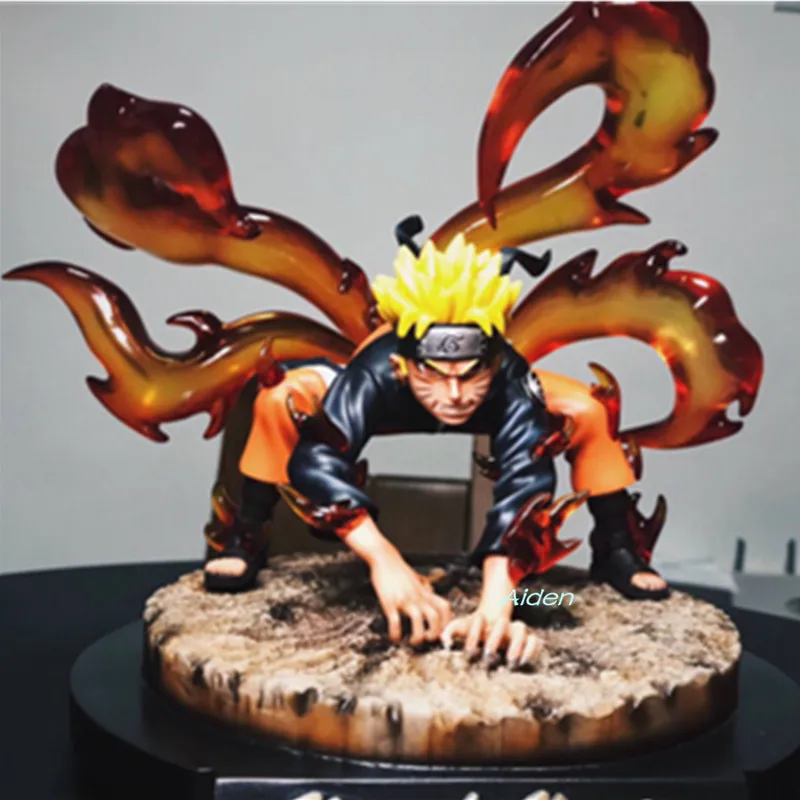 2" Статуя Наруто Kurama бюст кьюби полноразмерный портрет Uzumaki Наруто GK фигурка Коллекционная модель игрушки коробка 55 см B1229