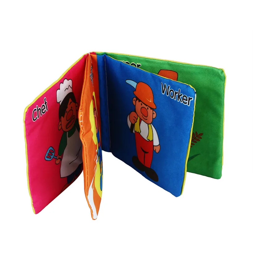 HIINST New Soft Clothes Baby Intelligence Development Learn Picture Cognize Book jan18/30/0.5 2.16